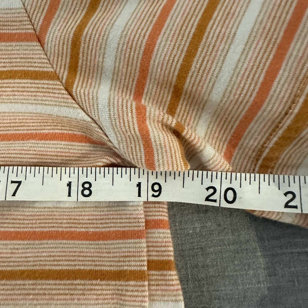 MTV Retro Orange and Cream Striped Tee - Picture 5 of 7